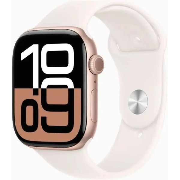 Умные часы Apple Watch Series 10 A2999 2024 46 мм розовое золото/сияющая звезда [mwx23lw/a]