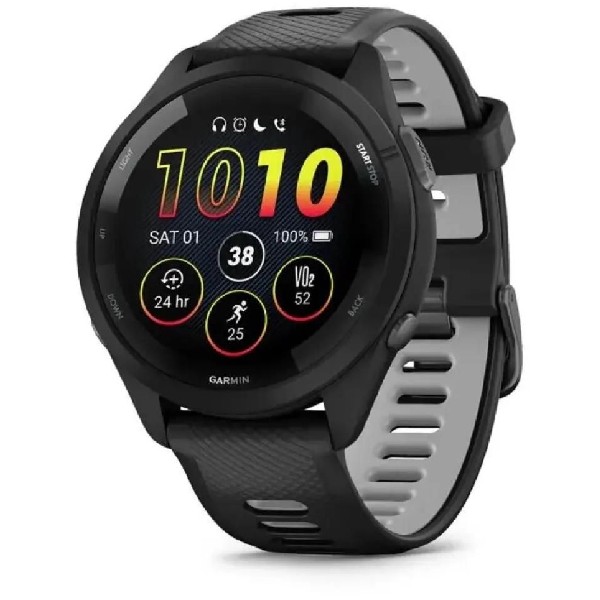 Умные часы Garmin Forerunner 265 2023 33 мм черный/черный [010-02810-00]